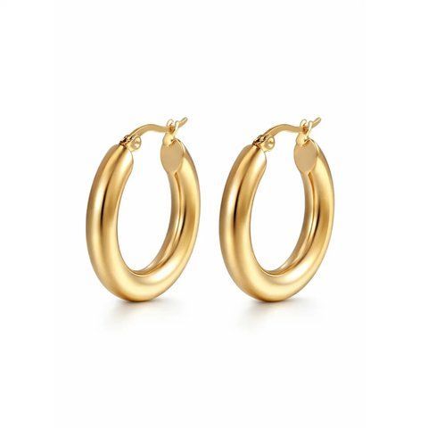 Сережки "Gold Round" 5992689505 фото