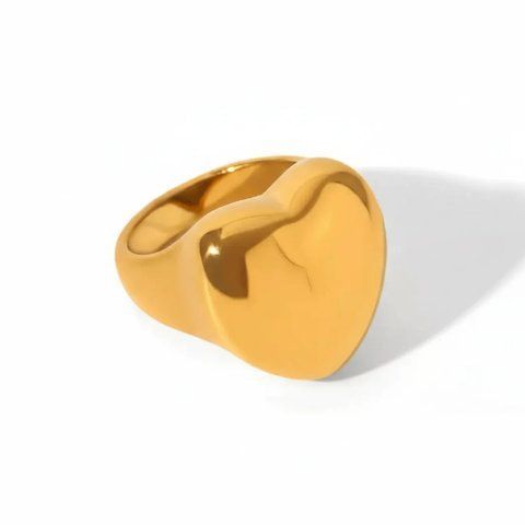 Каблучка "Gold Heart" 6948573228 фото